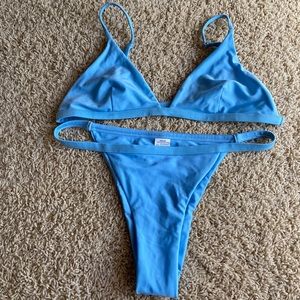 Zaful Blue Strappy Bikini